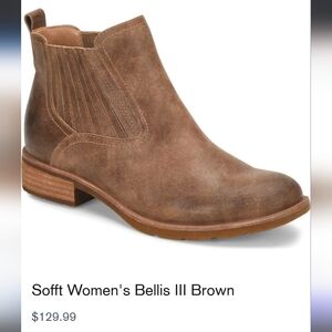 Sofft Women's Bellis III Brown Ankle Boots